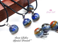 Seven Chakra Bonded Pendant ( Sphere )