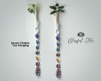 Seven Chakra White Thread Car Hanging