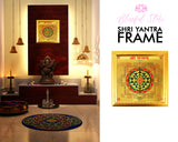 Shree Sampoorna Vastu Yantra Golden Foil Photo In Golden Frame