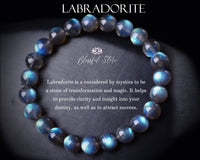 Graded Labradorite Bead bracelet,