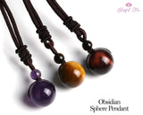 Gemstone Sphere Pendant - www.blissfulagate.com