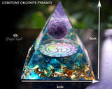 Amethyst Crystal Gemstone EMF Pyramids.