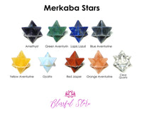 Clear Quartz Merkaba Star Reiki Stones - www.blissfulagate.com