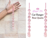 Rose Quartz Tumbled Stone Hanging Ornament