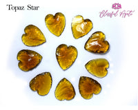 Star Hand Carved Topaz Gemstone - www.blissfulagate.com