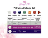 7 Chakra Platonic Set - www.blissfulagate.com