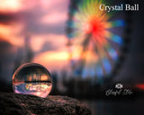 100mm Clear Crystal Gazing Ball - www.blissfulagate.com