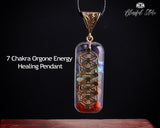 7 Chakra Orgone Healing Pendant - www.blissfulagate.com