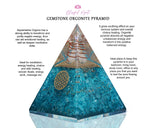 Aquamarine Crystal Gemstone EMF Pyramids.