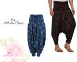 Printed Om Harem Pants Cotton AumPrinted Pants Harem Aladdin Pants Printed Harems Boho Pants Om Printed Pants