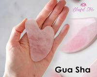 Amethyst Guasha Natural Massaging Stone Tool - www.blissfulagate.com