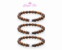 Gemstone Bracelet Lava Beads - www.blissfulagate.com