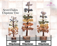 Seven Chakra Big Size Gemstone Trees - www.blissfulagate.com