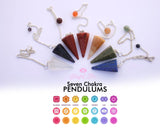 Seven Chakra Gemstone Pendulum