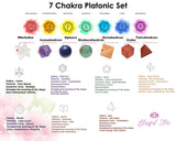 7 Chakra Platonic Set - www.blissfulagate.com