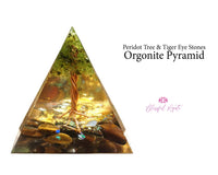 Peridot Tree Orgonite Pyramid - www.blissfulagate.com