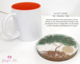 Tree Of Life Gemstone Crystal Water Charging Plate  / Coaster - www.blissfulagate.com