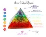 Seven Chakra Orgone Pyramid Copper Reiki Symbol