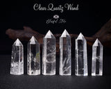 Clear Quartz Obelisk Wand - www.blissfulagate.com