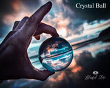 50mm Clear Crystal Gazing Ball - www.blissfulagate.com