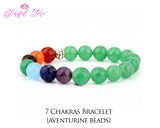 Seven Chakra Aventurine Bracelet