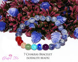 Seven Chakra Sodalite Bracelet