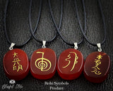 Reiki Symbol Pendants - www.blissfulagate.com