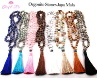 Beaded Stones 108 Mala With Guru Mala