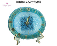 Agate Table Clock - www.blissfulagate.com