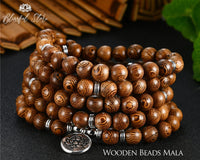 Genuine Wooden 108 Beads Japa Mala With Charm