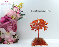 Carnelian Orgonite Gemstone Pyramid Tree - www.blissfulagate.com