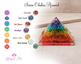 Seven Chakra Orgone Pyramid Copper Reiki Symbol