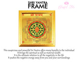 Shree Sampoorna Vastu Yantra Golden Foil Photo In Golden Frame