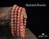 Rudraksha Beaded Bracelet.