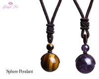 Gemstone Sphere Pendant. - www.blissfulagate.com