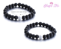 Couple Gemstone Bracelet - www.blissfulagate.com