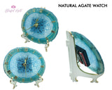 Agate Table Clock - www.blissfulagate.com