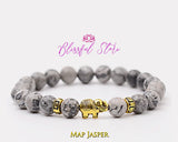 Elephant Charm Gemstone Bracelet - www.blissfulagate.com