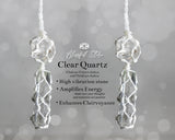 Clear Quartz Stone Hanging Ornament - www.blissfulagate.com