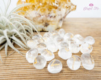 Clear Quartz Rune Stones Set - www.blissfulagate.com