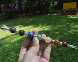 Seven Chakra Tumbled Stone Wand