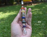 Seven Chakra Tumbled Stone Wand