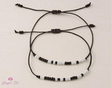 Morse Code Couple String Bracelets - www.blissfulagate.com