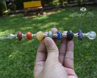 Seven Chakra Tumbled Stone Wand