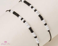 Morse Code Couple String Bracelets - www.blissfulagate.com