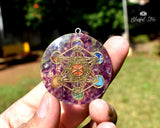 Orgonite Gemstone Pendant - www.blissfulagate.com