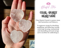 Orgonite Clear Quartz Gemstone Heart - www.blissfulagate.com