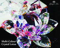 Multi Color Crystal Lotus - www.blissfulagate.com