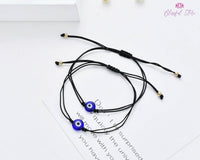 Evil Eye Couple String Bracelets - www.blissfulagate.com