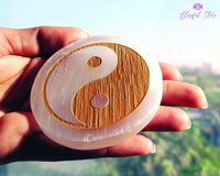 Selenite Charging Coaster - www.blissfulagate.com